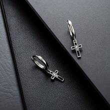 1 para męskich kolczyków - modny styl hip-hopowy, biżuteria do codziennego noszenia i na prezent