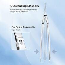 Llano Eyebrow Tweezer Colorful Hair Beauty Fine Hairs Puller Stainless Steel Slanted Eye Brow Clips Removal Makeup Tools,Makeup,Cheap,Room Decor,Vanity,Travel,Bedroom,Makeup Accessories,Tweezers,Cheap,Stocking Stuffers,Makeup,Makeup Tools,Cheap Stuff,Gifts,Gifts For Women,Christmas Gifts - Silver - View 5