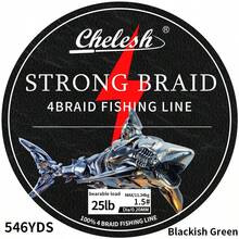 Chelesh 1000 Yards/914 Meters, 4-Strand Braided PE Fishing Line, Available In Color And Olive Green, Fishing Tools, Fishing Gift