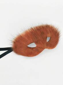 Plush Semi-Cover Seductive Fox Masquerade Mask