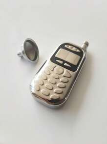 1 pezzo Flacone portatile creativo a forma di telefono in acciaio inossidabile da 3 once, di design a doppio utilizzo come dispenser di bevande e dispositivo mobile, regalo unico per feste e attività all'aperto