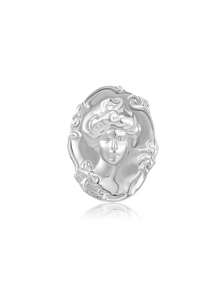 Broche géométrique en acier inoxydable pour femmes, accessoire mode, cadeau de mode
