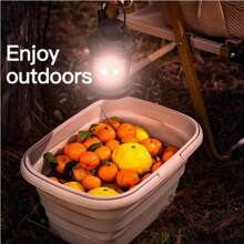 [Nueva idea de picnic al aire libre] 2 opciones de color, cesta de compras/cubo de lavandería plegable de alta calidad, adecuado para almacenamiento y organización: impermeable, aislado, ideal para picnic, comestibles y talla grande, artículo de picnic imprescindible | Diseño moderno con asa | Cesta plegable, cesta de picnic de gran capacidad, cesta de picnic y camping portátil, estilo moderno, plástico, enfriador aislado con asa, cubo plegable de picnic de gran capacidad, cesta portátil de mano cómoda para picnic de primavera al aire libre