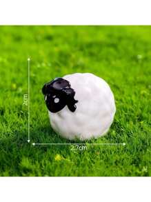 10pcs Mini Resin Sheep Statues Figurines, Cute Ornaments For Indoor/Outdoor Fairy Garden, Landscape Decor, Accessories For Middle East Festivals & Parties (Classic Style)