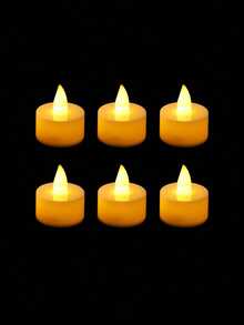 6/12/24 peças Velas de chá LED sem chama, Luzes de velas plásticas falsas a bateria com duração superior a 200 horas, adequadas para desejos, decoração da mesa de jantar