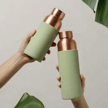 Pure Copper Water Bottle Ancient Drinkware  Reusable Water Bottles - Pink - View 11