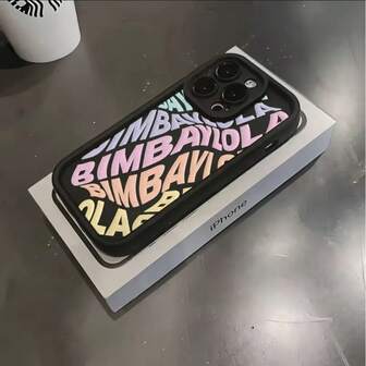 Colorful English Letter Design Soft TPU Protective Phone Case Compatible With IPhone 16 15 14 13 12 11 Pro Max Mini XR XS X 7 8 Plus, Anti-Drop Waterproof Shockproof Scratch Resistant