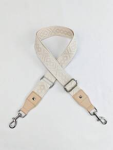 Travel Accessories - Bag Straps, Suitable For Various Handbags, Patterned Bag Strap With W Shape Design, Rivet Decorated Bag Strap, Fashionable Geometric Pattern Bag Strap, Fits Various Women's Handbags - Multicolor - View 9