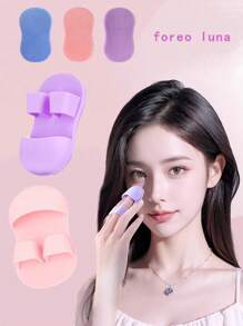 1 peça/2 peças/4 peças Mini Escova de Limpeza Facial para os Dedos, Massageador de Silicone Macio para Remoção de Maquiagem e Lavagem do Rosto, Limpeza de Poros do Nariz e Remoção de Cravos, Escova de Limpeza Profunda Manual para Homens e Mulheres