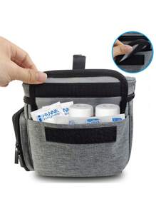 1 pièce Trousse de premiers soins très demandée, sac de rangement multifonction, sac de rangement pour bouteilles de médicaments, boîte de premiers soins portable, kit d'outils médicaux portatif, sac de transport pour médicaments