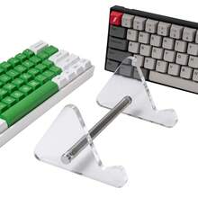2-stufiger Tastatur Displayständer aus transparentem Acryl, Ständer für Tablet, Mechanische Tastaturhalterung, Aufbewahrungsständer für Tablet, Fotorahmen