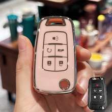 3入組閃閃發光鑰匙扣套，附鑽石鑰匙扣，TPU全方位保護鑰匙包套，適用於雪佛蘭Equinox Camaro Cruze Malibu Sonic Buick Terrain - 彩色 - 查看 12