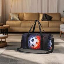 Elegant Travel Bag, Yoga Mat Bag, Gym Bag, Football Series / Sports Style, Suitable For Travel, Daily Carry, Fitness, Snow, Camping, Outdoor Activities Bag For School School Accessories School Stuff