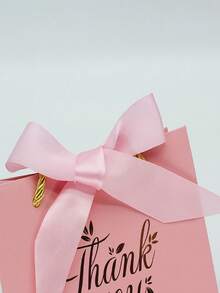 12pcs/24pcs Thank You Gift Bags With Handle And Bow, Small Size Present/Party Favor Bags Suitable For Wedding, Party, Birthday Gift Wrapping - Multicolor - View 8