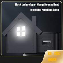 2-In-1 USB Mosquito Repellent Night Light With Ultrasonic Technology, Portable Insect Killer For Home/Travel Room, & Energy Saving - Multicolor - View 1