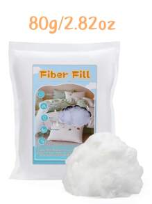 1 set de 80/130/260/500/900g de algodón de relleno, algodón de plumón súper , algodón de seda tejido comprimido al vacío, relleno de poliéster, adecuado para almohadas, cojines de tiro, relleno de muñecos de peluche
