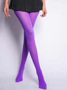 1 Pair Women's Sexy Shaping Pantyhose, Slimming Striped Tights For Thin Legs