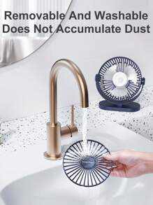 Ventilador de escritorio de verano, ventilador portátil USB con inclinación de 360°, ventilador personal plegable con 3 velocidades, ultra silencioso, ventilador de mesa para estudiantes, dormitorio, pequeño ventilador de enfriamiento y refrigerador de aire