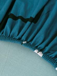 1 件高端艺术梅花印花沙发套，涤纶纤维沙发套，适合所有季节，可拆洗 - 水鴨藍 - 查看 10