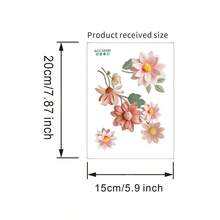 Flowers Switch Wall Sticker,Beautiful Flowers Switch Wall Sticker PVC Removable Waterproof Sticker For Bedroom Bathroom Living Room Home Decoration Stickers,Removable Fresh Plants Flower Switch Stickers Peony Rose Leaf Light Switch Decal Socket Decor Light Switch - Multicolor - View 13