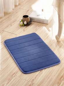 Tapete para Baño con Memory Foam y Base Antideslizante - Azul - Ver 2