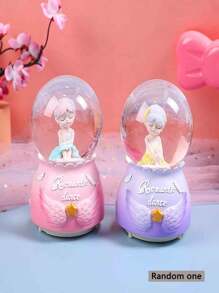 1pc ABS Mini Crystal Ball Lamp, Resin Tabletop Decor, Creative Gift, Room Decoration, No Battery Included