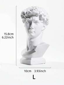 1 pièce de vase de décoration d'intérieur représentant la sculpture antique grecque de David, figurine en résine tridimensionnelle, décor de pot de fleurs d'intérieur et d'extérieur, décoration exquise