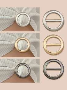 3 pezzi di fermagli multifunzionali in metallo per sciarpe e accessori - elegante e alla moda accessorio per sciarpe, maglietta e cinture, adatto per qualsiasi occasione