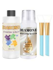 120/150/200ml Diamond Painting Sealant Kit, Diamond Painting Glue For Diamond Art Protection, Permanent Sparkling Diamond Art Sealant Set - Diamond Painting Sealant - View 7