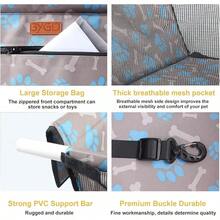 CRUTBYGD Pet Dog Booster Seat, With Upgrade Support, Breathable And Foldable Pet Car, Pet Dog Car Portable Seat, Suitable Small And Medium Pets