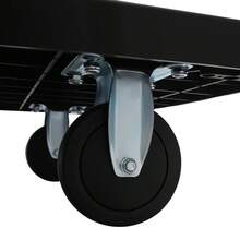 YUNRUX Food Service Carts & Trolleys - Black - View 8