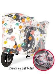 1 pieza Cubierta de lluvia/polvo para motocicleta, Cubierta universal impermeable para scooter y bicicleta, Cubierta antipolvo de PEVA para bicicleta eléctrica