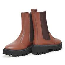 Bota Chelsea Feminina Solado Tratorado Blogueira