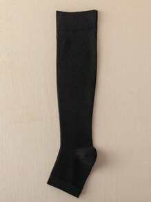 1 para ocieplaczy na nogi, skarpetki z odkrytymi palcami, skarpetki za kolano, skarpetki unisex łagodzące ucisk