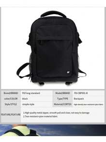 FB FB/Fengbiao Padded Camera Backpack, Suitable For Canon/Nikon/ DSLR Mirrorless Camera, Large Capacity Multi-Function Carrying Case For 1 Camera And 4 Lenses, Digital Camera Bag For Travel