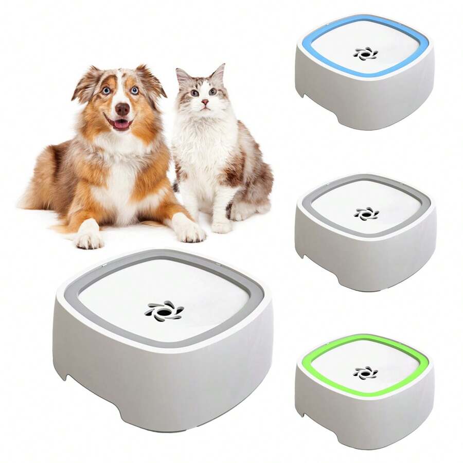 Tazón de agua para perros, gatos y mascotas de 1L/35oz, antiderrames, de alimentación lenta, sin goteos, que evita los derrames