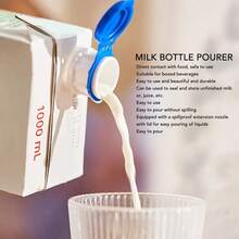 1pc Creative Boxed Beverage Fluid Catheter With Cap Leak-Proof Seal Milk Beverage Extender Mouth Drain Device - Blue - View 14