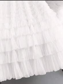 Cake Skirt - White - View 3