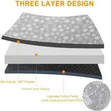 1 pièce Couverture de pique-nique avec poignée de transport, tapis de pelouse de camping portable, tapis pliable extérieur à 3 couches épaissi, style feuille grise douce et confortable, matériau en tissu Oxford résistant à l'usure, imperméable, anti-sable, résistant à l'humidité et anti-salissures, lavable en machine, couverture de parc pratique, pour voyages, randonnées, trekkings, plages enneigées et festivals de musique, jardins, patios, intérieur, extérieur, plage