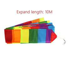 10m Rainbow Kite Tube Tail Outdoor Backyard Game Stunt Parafoil Kite Tail(Excluding Kites) - Multicolor - View 7