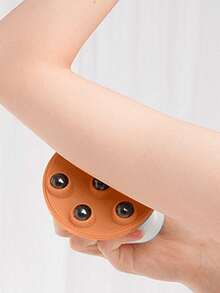 1pc Muscle Relaxing Magnetic Body And Leg Massage Brush - Orange - View 4