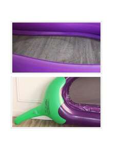 1pc Summer Purple Inflatable Pool Float, Ride-On Swimming Pool Floaty For Adults, Super Large Pool Lounger Float Raft, Water Floating Hammock, Pool Chair Water Sofa Inflatable Floating Bed For Adults - Purple - View 5