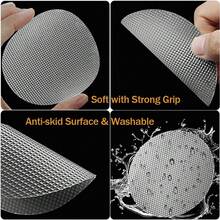 20PCS Anti-Slip Bathtub Stickers Round Shower Grip Decals With Scraper For Bath Tub, Shower & Stairs - 清除 - 查看 2