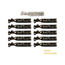 Bride Tribe Bachelore Party Bracelet Hand Band Bride To Be Gift Bridal Shower, 11Pieces, Hen Party Bracelets, 1 White Bridal Bracelets, 10 Bridal Bracelets, For Wedding, Party, Engagement And Hen Party Decoration,Christmas - Multicolor - View 3