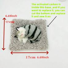 1 Set Cute Realistic Cat Bamboo Charcoal Air Purifier (Cat Tax), Realistic Cat Figurine, Purifies Air And Removes Formaldehyde, Adorable Home Decor, Healing Spiritual Ornament, Emotional Decor, Adds Fun To The Home - Multicolor - View 10
