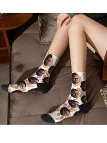 1 Pair Custom Face Socks, Custom Photo Sock, CustomPrinted Socks, Personalized Funny Face Socks. Customicture Socks, Put Any Face On The Socks.AnniversanGift, Valentine Gift, Birthday Gift, Wedding Gift DawgAdorable, Contracted, Funny, CozyCustom Personalized Unigue Customized PersonalizedGifts For Men/Omen Ideal Gifts For Him Boyfriend, FriendsBedroom.For Weddings, For Holiday.For Anniversaries.ForBirthdays