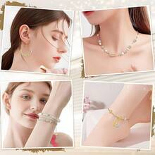 50/100Pcs 8mm Silver/Gold Rhinestone Rondelle Spacer Beads For Jewelry, Bracelets, Necklaces, Hair Crafts & Parties - Multicolor - View 6