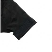 RAUDAX Shorts de cyclisme de compétition de haute qualité, faits d'un mélange élastique de polyester et de spandex, entièrement noirs avec des bandes de jambe réfléchissantes et antidérapantes, convenant pour le vélo tout-terrain en été