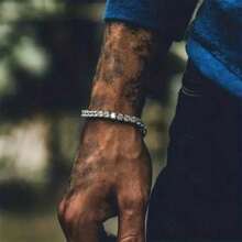 1 Peça Colar Cheio de Strass Estilo Hip Hop Masculino, Gargantilha de Zircônia Cúbica Quadrada com Strass, Joia de Luxo, Presente Perfeito para o Dia dos Pais