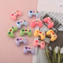 6/12 peças Mini pingentes de controle de jogo de resina fofos de desenho animado, adequados para colares, brincos, chaveiros, artesanato, fabricação de joias